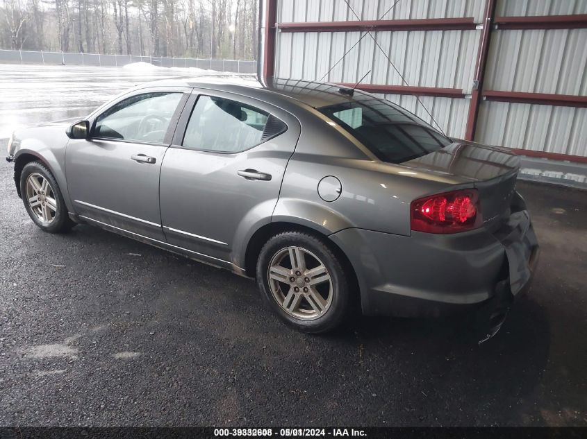 2012 DODGE AVENGER VIN: 1C3CDZCBXCN163432