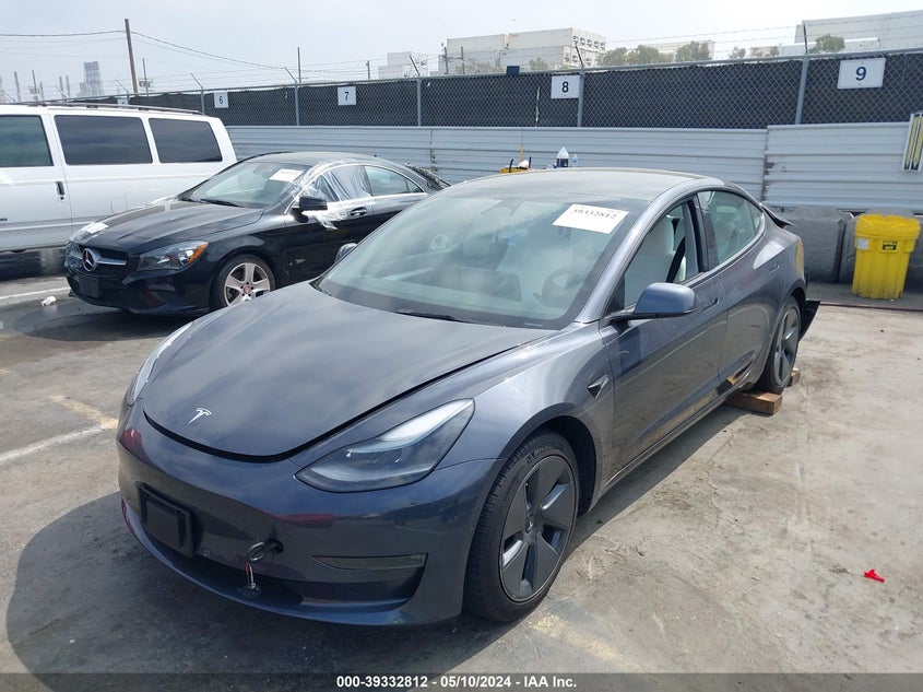 VIN 5YJ3E1EBXNF179882 2022 TESLA MODEL 3