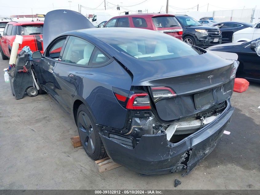 VIN 5YJ3E1EBXNF179882 2022 TESLA MODEL 3