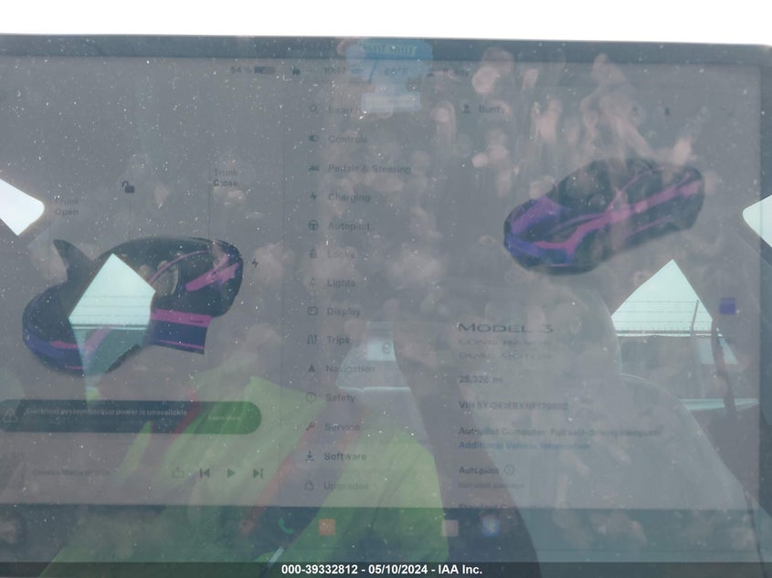 VIN 5YJ3E1EBXNF179882 2022 TESLA MODEL 3