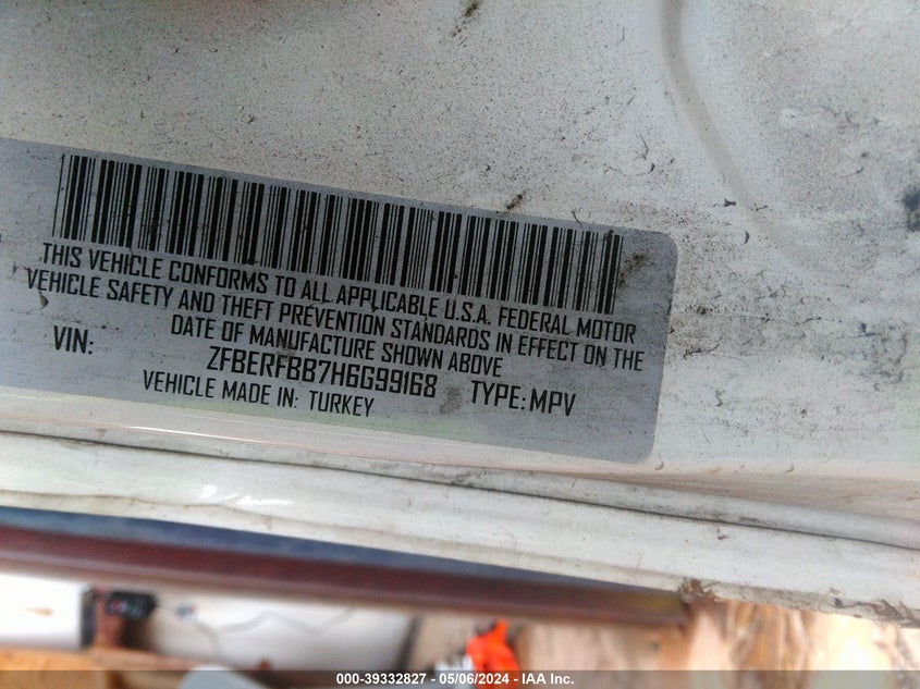 2017 RAM PROMASTER CITY SLT - ZFBERFBB7H6G99168