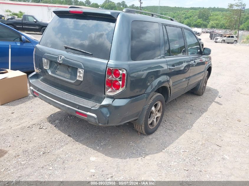 2006 Honda Pilot Ex-L VIN: 5FNYF28506B003553 Lot: 39332958