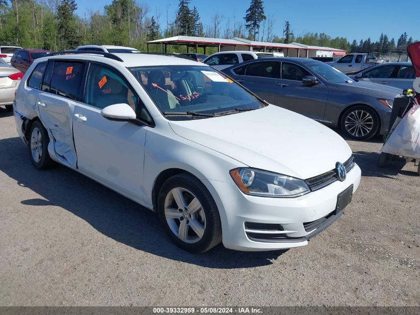 2015 VOLKSWAGEN GOLF SPORTWAGEN TDI S 4-DOOR - 3VWCA7AU8FM513441