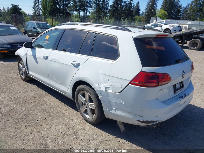 2015 VOLKSWAGEN GOLF SPORTWAGEN TDI S 4-DOOR - 3VWCA7AU8FM513441