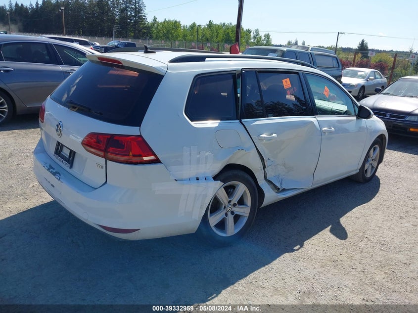 2015 VOLKSWAGEN GOLF SPORTWAGEN TDI S 4-DOOR - 3VWCA7AU8FM513441
