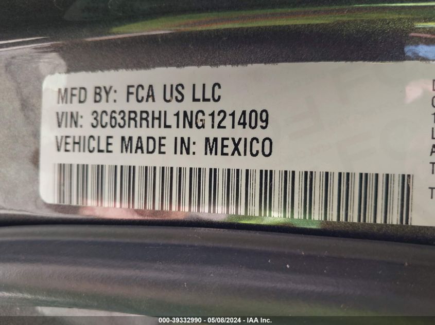 2022 Ram 3500 Lone Star 4X4 8' Box VIN: 3C63RRHL1NG121409 Lot: 39332990