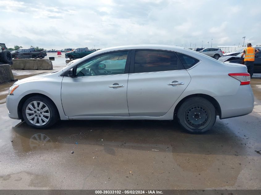 2015 Nissan Sentra Fe+ S/S/Sl/Sr/Sv VIN: 3N1AB7AP6FL660089 Lot: 39333102