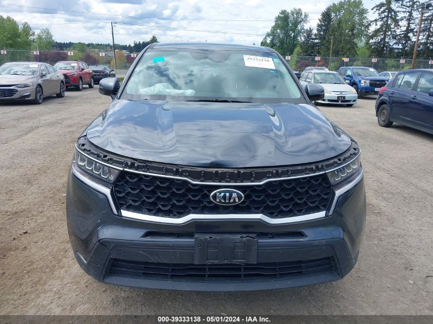 2021 Kia Sorento Lx VIN: 5XYRGDLC6MG008698 Lot: 39333138