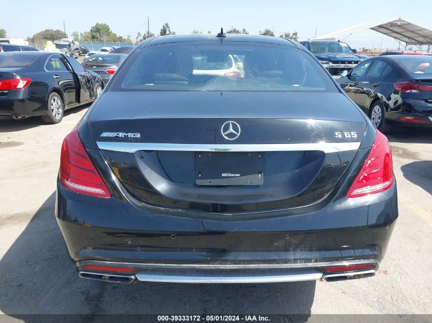 2017 Mercedes-Benz Amg S 65 VIN: WDDUG7KB0HA301769 Lot: 39333172