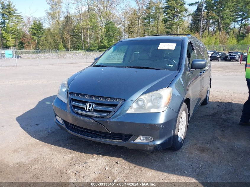 2006 Honda Odyssey Touring VIN: 5FNRL38826B124582 Lot: 39333451