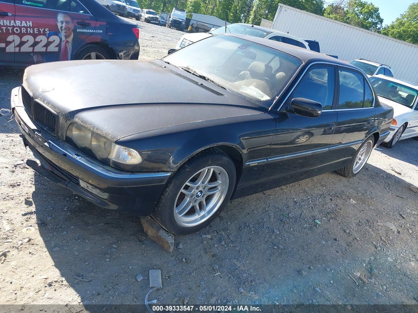 2001 BMW 740Il VIN: WBAGH83421DP20511 Lot: 39333547