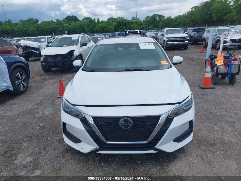 2020 Nissan Sentra S Xtronic Cvt VIN: 3N1AB8BVXLY270484 Lot: 39334037