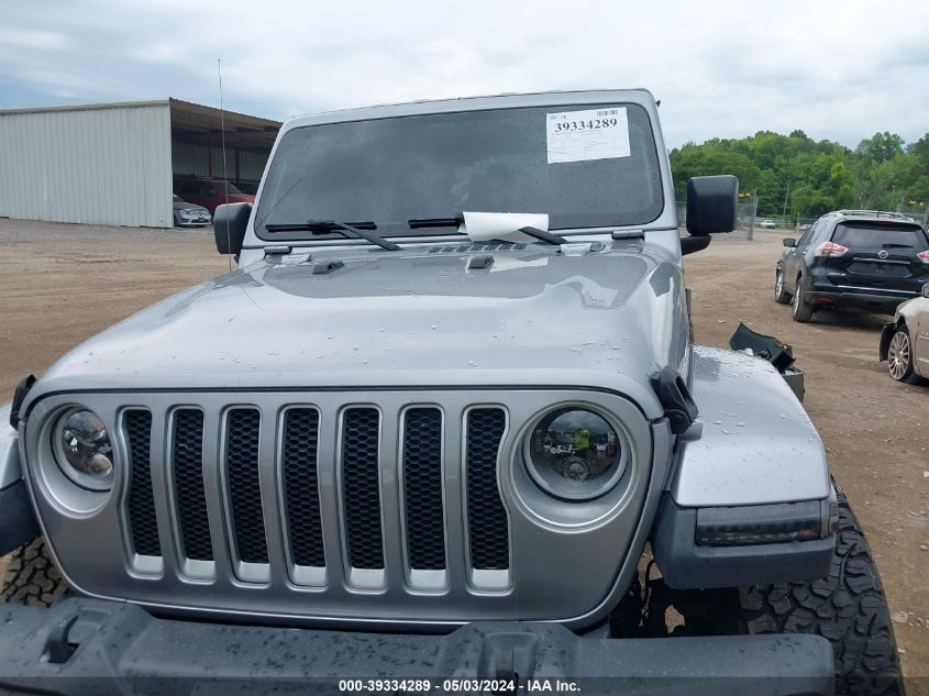 2020 Jeep Wrangler Unlimited Sahara 4X4 VIN: 1C4HJXEN2LW198742 Lot: 39334289