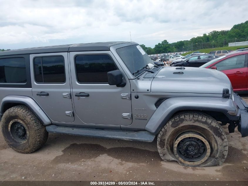 2020 Jeep Wrangler Unlimited Sahara 4X4 VIN: 1C4HJXEN2LW198742 Lot: 39334289