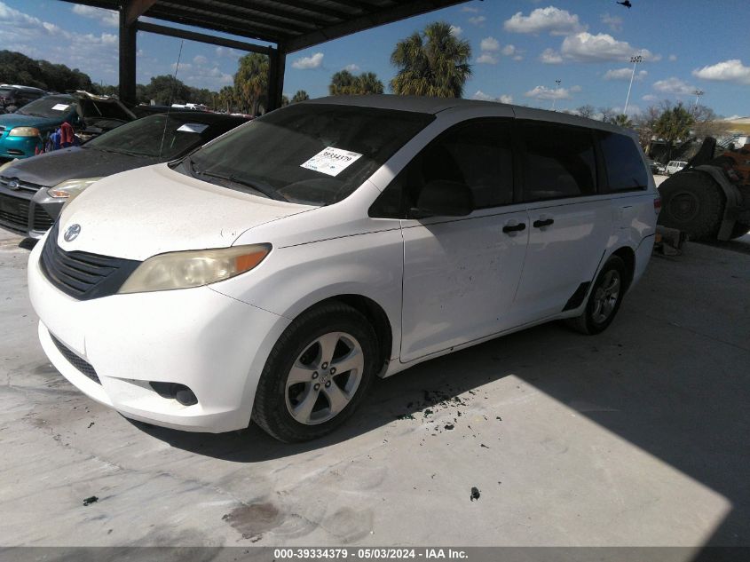 2012 Toyota Sienna Base V6 7 Passenger VIN: 5TDZK3DC5CS207637 Lot: 39729761