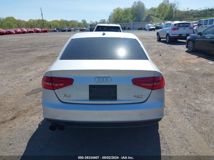 2014 Audi A4 2.0T Premium VIN: WAUFFAFL5EA010456 Lot: 39334407