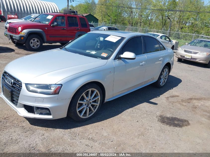 2014 Audi A4 2.0T Premium VIN: WAUFFAFL5EA010456 Lot: 39334407