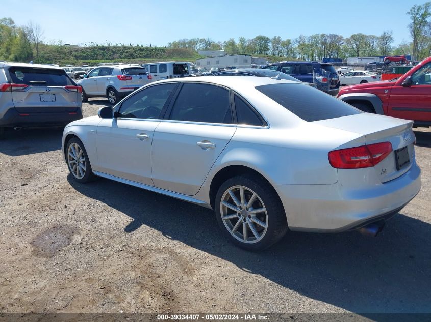 2014 Audi A4 2.0T Premium VIN: WAUFFAFL5EA010456 Lot: 39334407