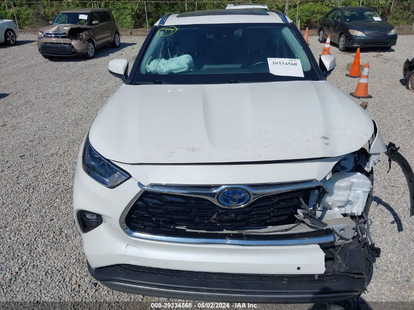 2021 Toyota Highlander Hybrid Platinum VIN: 5TDEBRCH2MS015379 Lot: 39334568