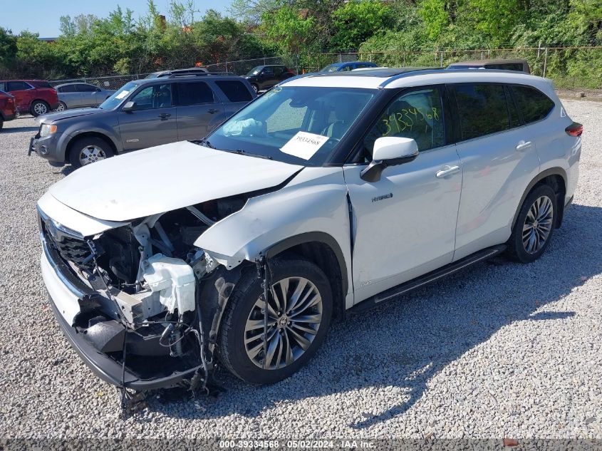 2021 Toyota Highlander Hybrid Platinum VIN: 5TDEBRCH2MS015379 Lot: 39334568