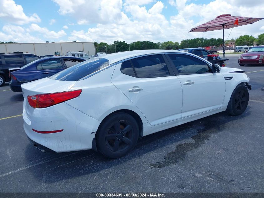 2015 Kia Optima Lx VIN: 5XXGM4A71FG385436 Lot: 39334639