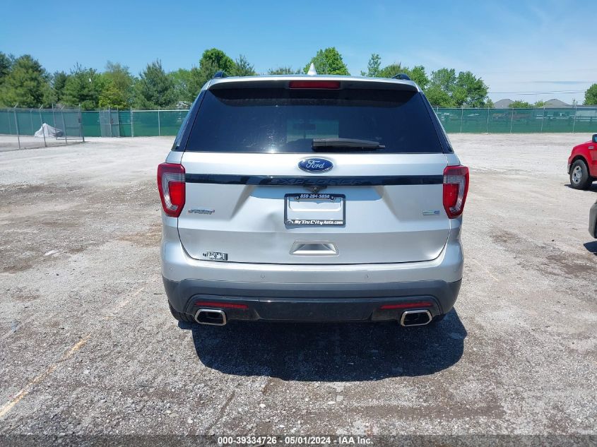 2017 Ford Explorer Sport VIN: 1FM5K8GTXHGA65998 Lot: 39334726