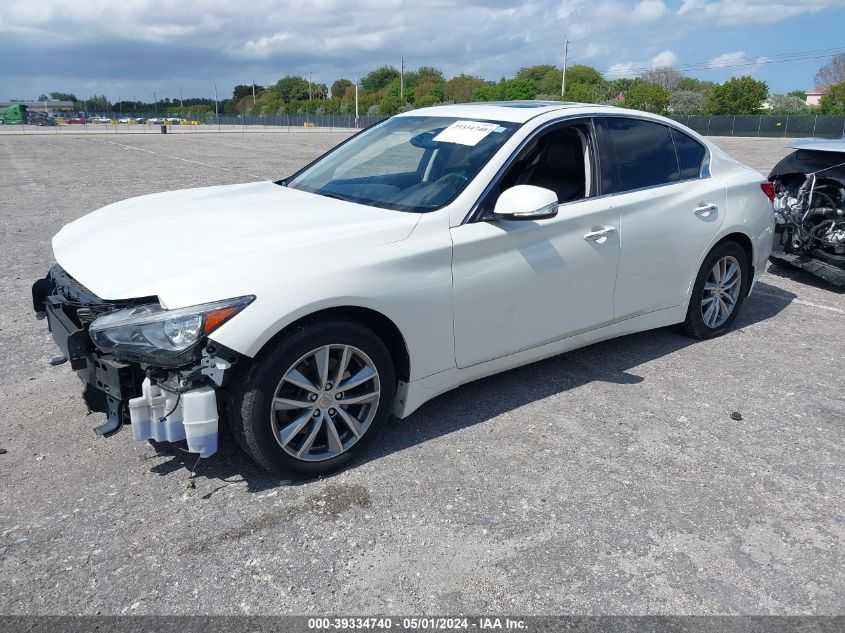 2016 Infiniti Q50 2.0T Premium VIN: JN1CV7AR9GM253439 Lot: 39334740