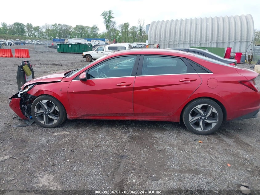 VIN KMHLP4AG5MU168450 2021 HYUNDAI ELANTRA LIMITED