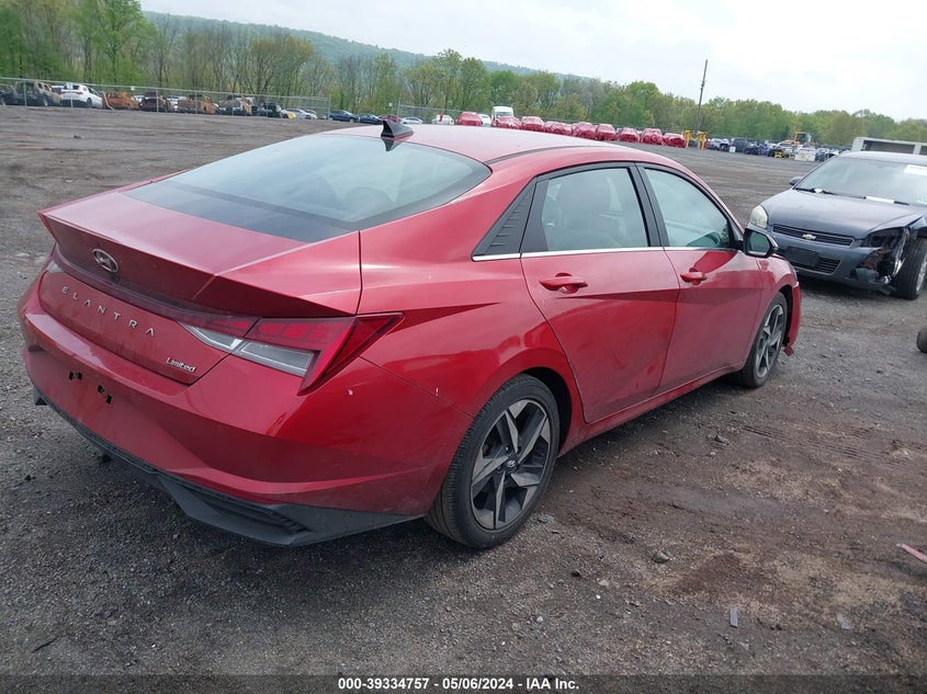 VIN KMHLP4AG5MU168450 2021 HYUNDAI ELANTRA LIMITED