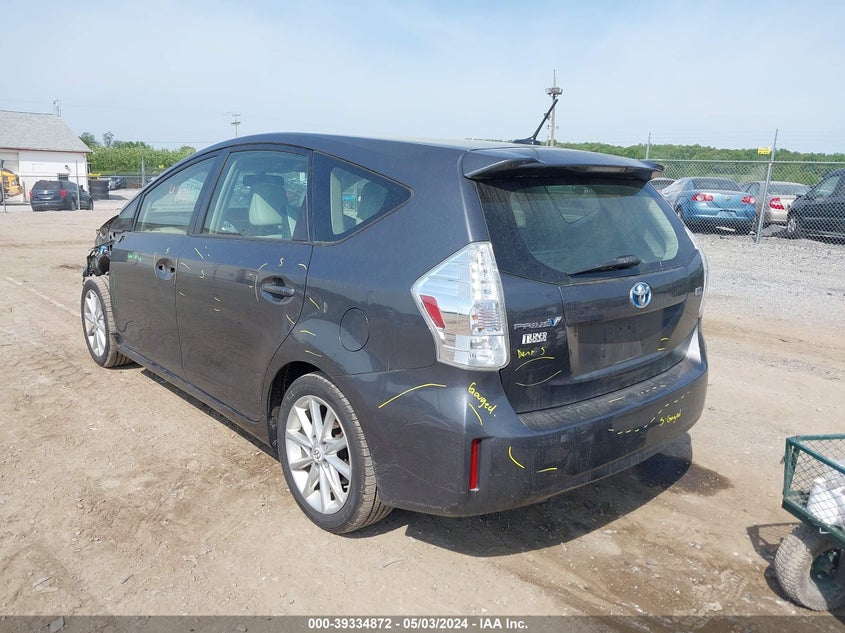 2013 Toyota Prius V Five VIN: JTDZN3EU7D3202618 Lot: 39334872