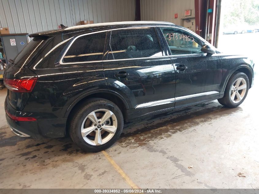 2022 Audi Q7 Premium Plus 45 Tfsi Quattro Tiptronic VIN: WA1LJBF76ND004624 Lot: 39334952