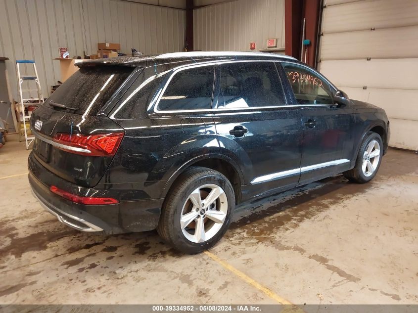 2022 Audi Q7 Premium Plus 45 Tfsi Quattro Tiptronic VIN: WA1LJBF76ND004624 Lot: 39334952