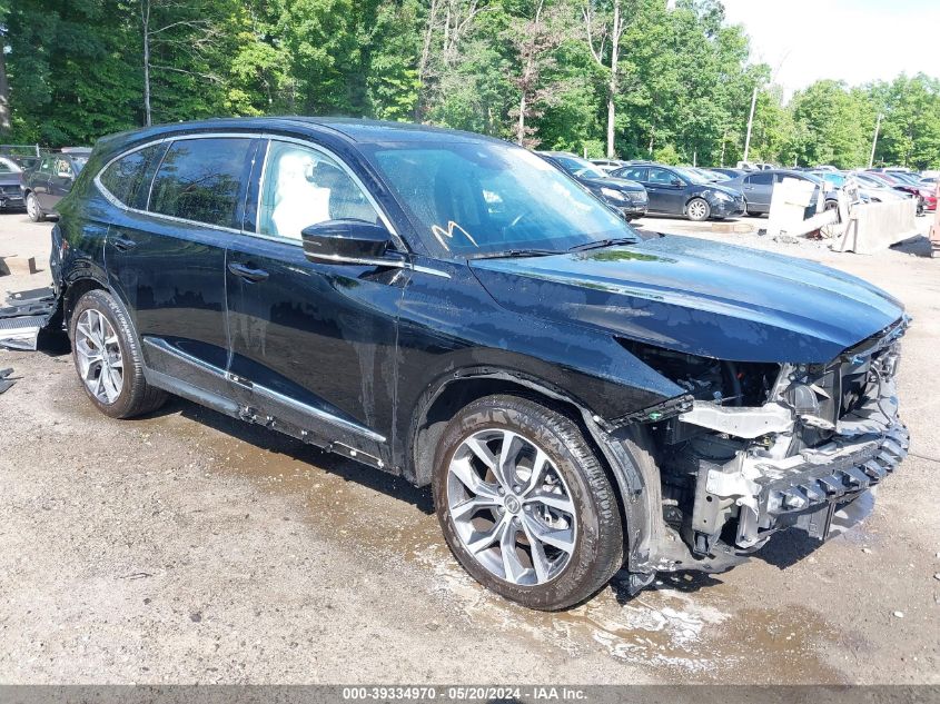 2022 Acura Mdx Technology Package VIN: 5J8YE1H40NL010021 Lot: 39334970