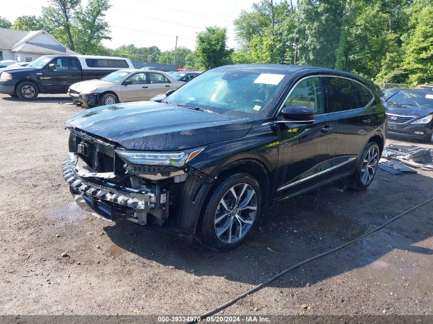 2022 Acura Mdx Technology Package VIN: 5J8YE1H40NL010021 Lot: 39334970