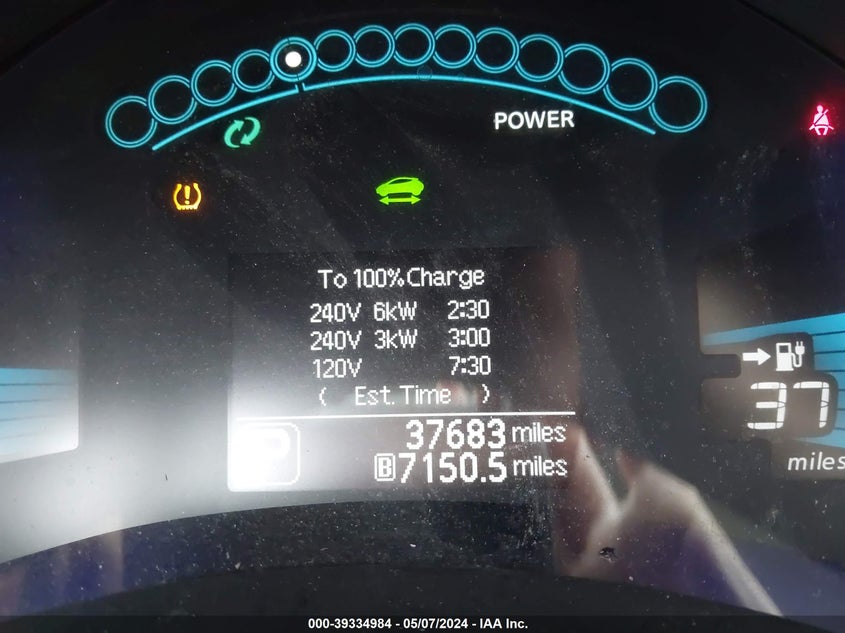 2015 NISSAN LEAF S/SV/SL - 1N4AZ0CP2FC329072