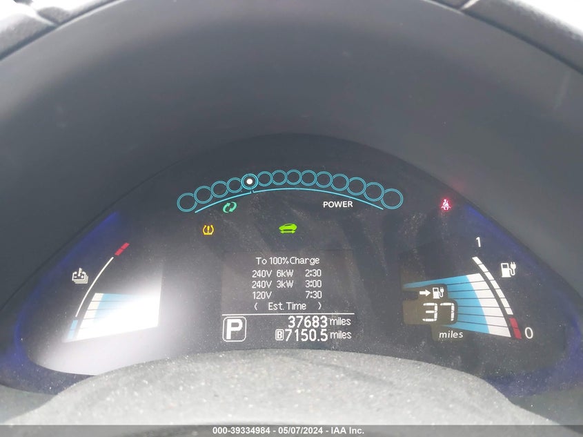 2015 NISSAN LEAF S/SV/SL - 1N4AZ0CP2FC329072
