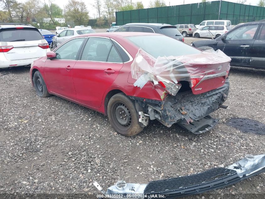 2015 Toyota Camry Hybrid Le VIN: 4T1BD1FK3FU165145 Lot: 39335052