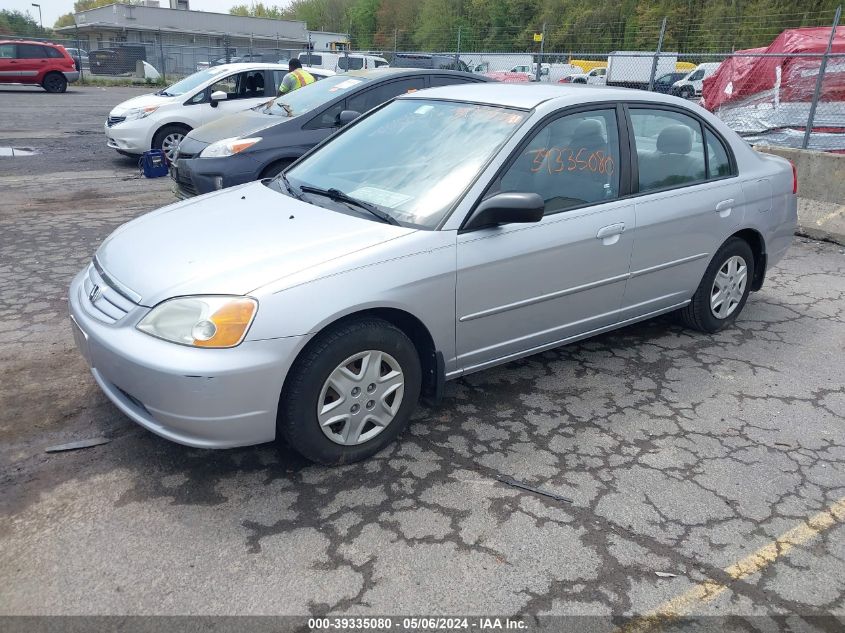 2003 Honda Civic Lx VIN: 2HGES16563H599075 Lot: 39335080