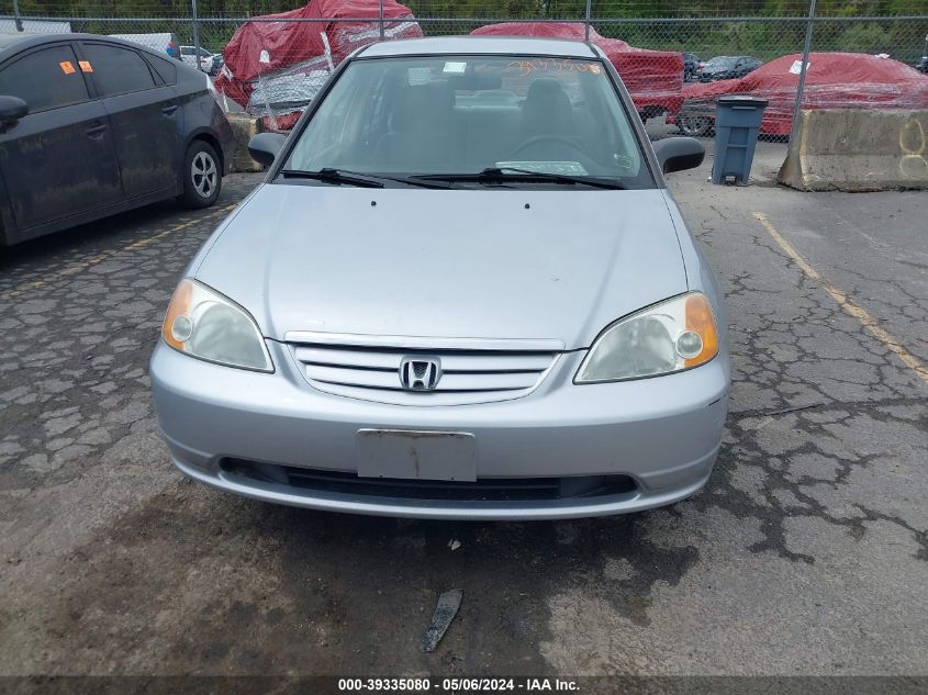 2003 Honda Civic Lx VIN: 2HGES16563H599075 Lot: 39335080