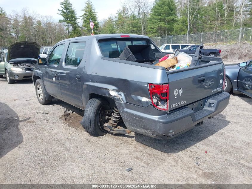 2011 Honda Ridgeline Rt VIN: 5FPYK1F22BB009872 Lot: 39335128