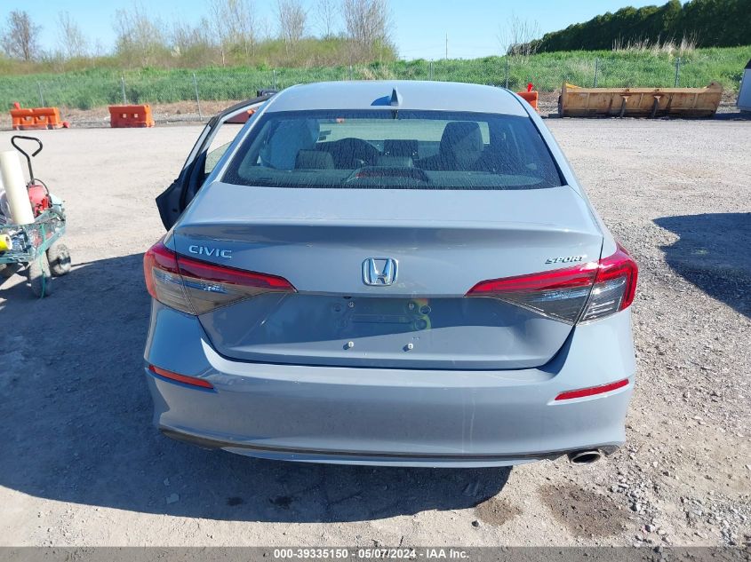VIN 2HGFE2F5XNH542897 2022 HONDA CIVIC SPORT