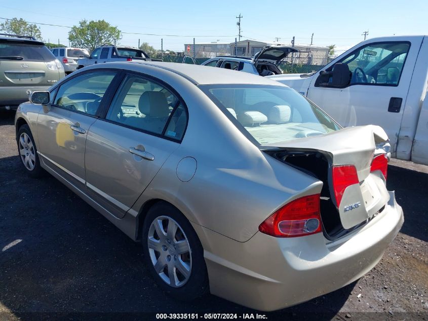 2008 Honda Civic Lx VIN: 1HGFA16588L118650 Lot: 39335151