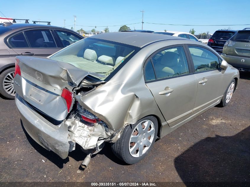 2008 Honda Civic Lx VIN: 1HGFA16588L118650 Lot: 39335151