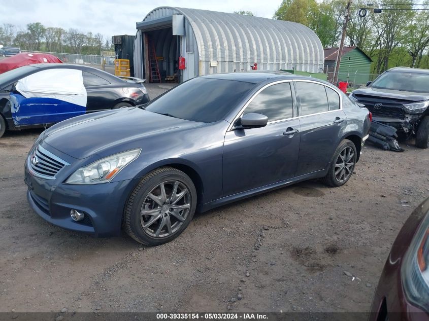 2012 Infiniti G37X VIN: JN1CV6AR2CM970625 Lot: 39335154