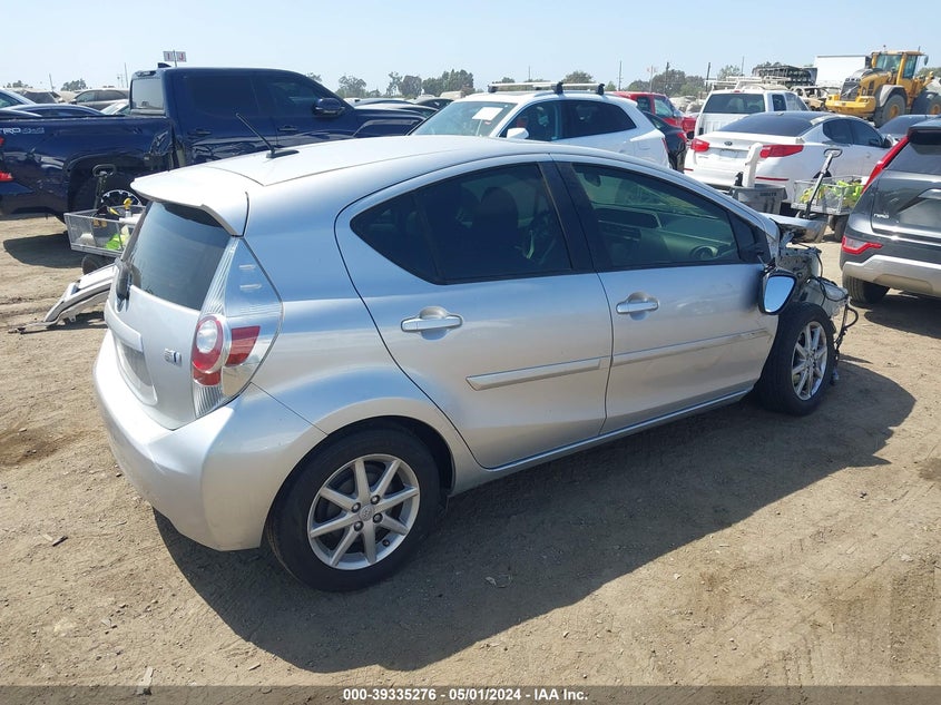 2012 Toyota Prius C Four VIN: JTDKDTB35C1005649 Lot: 39335276