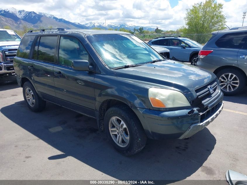 2005 Honda Pilot Ex-L VIN: 5FNYF18525B042203 Lot: 39335290