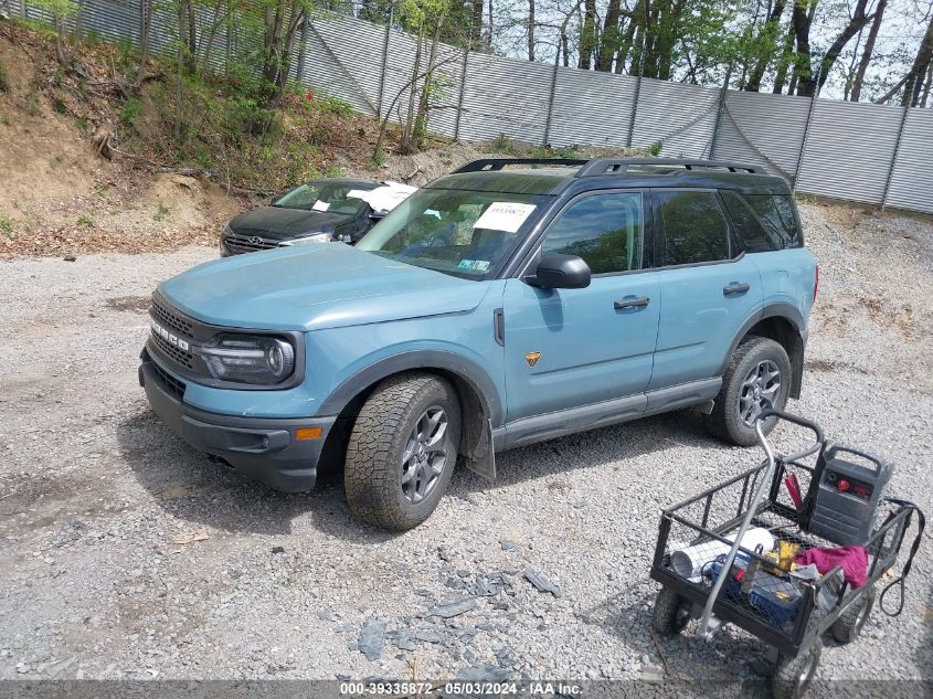 2023 Ford Bronco Sport Badlands VIN: 3FMCR9D94PRE34489 Lot: 39335872