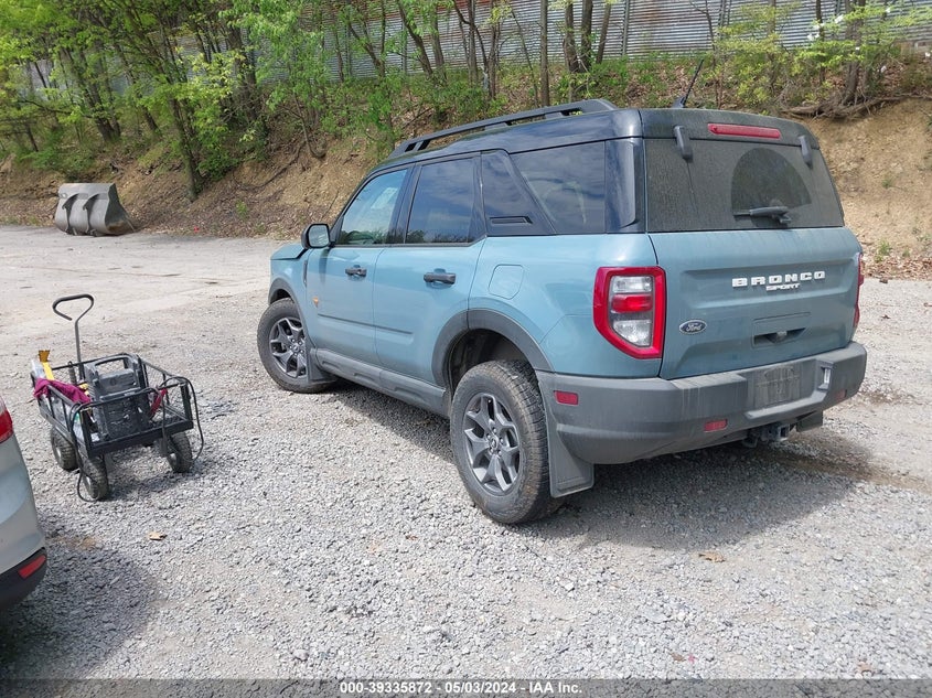2023 Ford Bronco Sport Badlands VIN: 3FMCR9D94PRE34489 Lot: 39335872