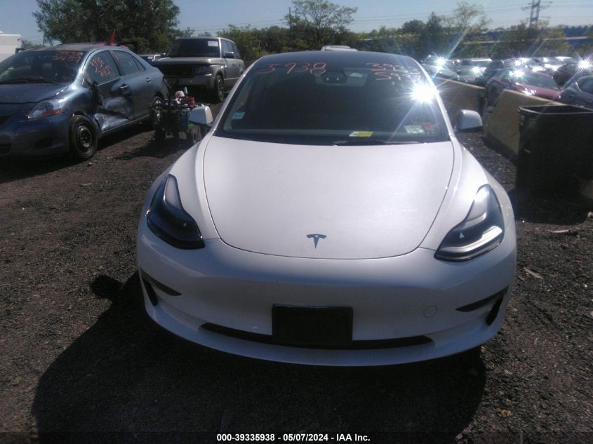 2022 Tesla Model 3 Rear-Wheel Drive VIN: 5YJ3E1EA5NF318291 Lot: 39335938