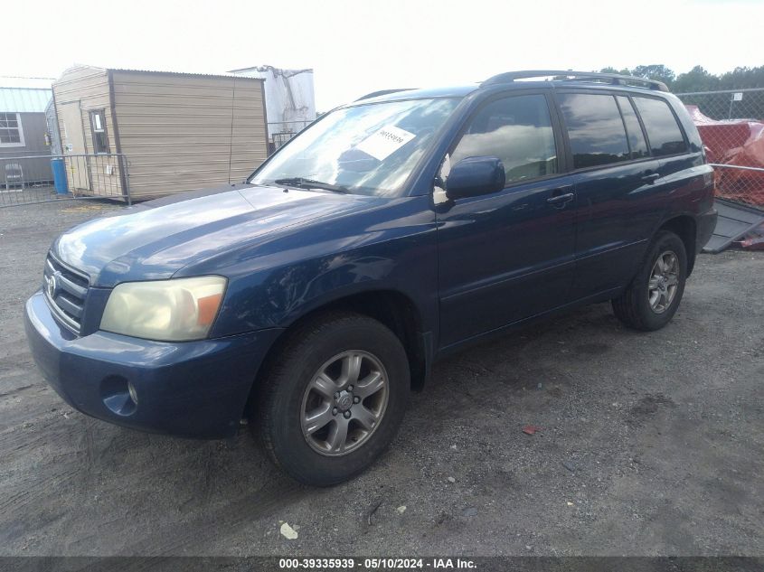 2005 Toyota Highlander V6 VIN: JTEEP21A350112282 Lot: 39335939